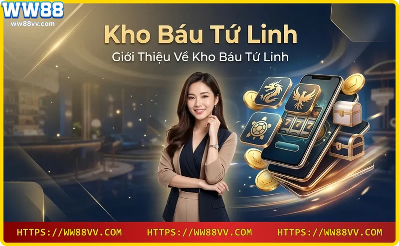 giao-dien-cua-kho-bau-tu-linh-voi-cac-bieu-tuong-linh-vat Giao diện của Kho Báu Tứ Linh với các biểu tượng linh vật