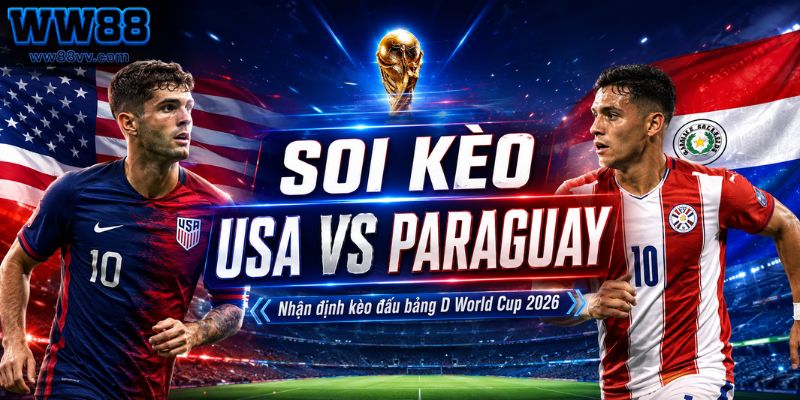Soi kèo USA vs Paraguay
